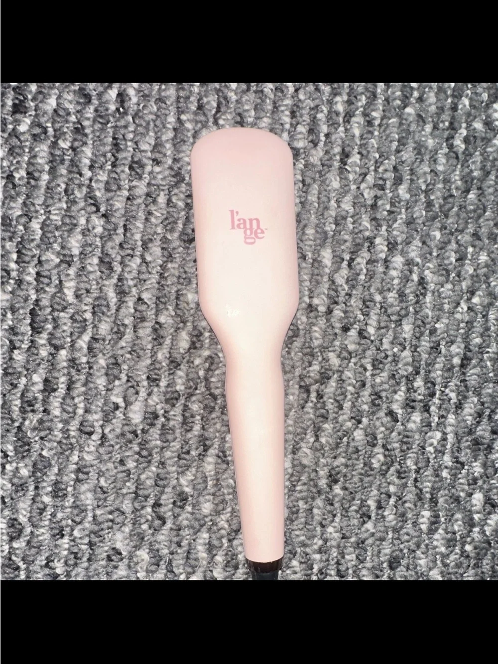 Lange  Electric Hair Straightening Brush - Pink/Black